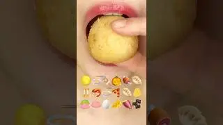 ASMR Вкусная еда в стиле эмодзи 🌕🍜🍢🎃🍖🥟🦐🍜🍕🥟🥚🧀🍠 Мукбанг с эмодзи (ускоренный)