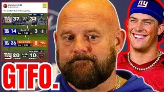 Giants Fire Brian Daboll after MELTDOWN against Bears, Caleb Williams! NFL Fans REACT!