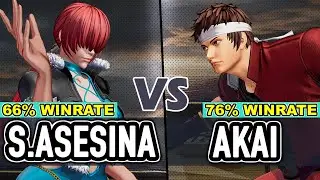 KOF XV ▰ SHERMIE ASESINA (Shermie/Athena/Leona) vs AKAI (Shingo/Sylvie/Blue Mary)