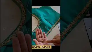 Model blouse design cutting and stitching back neck design #shorts #shortsvideo #rohinifashion