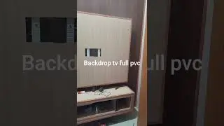 backdrop tv bahan pvc