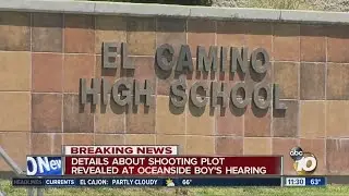 Details in Oceanside school shooting plot revealed during hearing