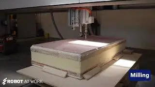 RAW Bridge robot with milling tool attached