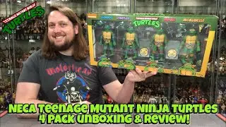NECA Teenage Mutant Ninja Turtles 4 Pack Unboxing & Review!