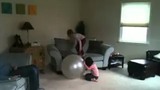 Girls invent a new game