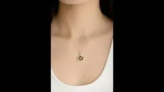 Spinning Anxiety Necklace Gold, Available in Red, Green, Pink and White, Gift