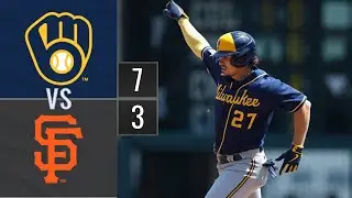 Resumen Cerverceros de Milwaukee vs Gigantes de San Francisco | MLB 07-05-2023