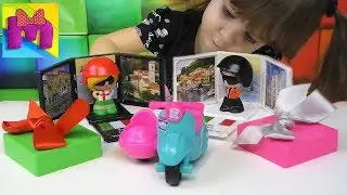 Куколки в подарочных коробках Gift EMS катаются на мотоцикле /  Обзор игрушек / Видео для Детей