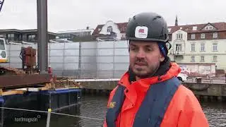 NDR Nordmagazin 13.03.2025 / Rostocker Stadthafen: Bauarbeiten an der Uferpromenade