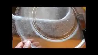 Microwave glass tray cleaning - quick and cheap