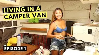 first night of living in a CAMPER TRUCK 🛻 | ep 1