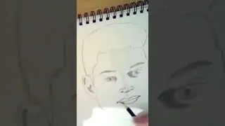 Speed drawing Time lapse Benny Turland Hendrix Greyson from Neighbours #shorts