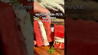 Would you try a watermelon sandwich? This combo hits different 🍉🧀 recipe below⤵️