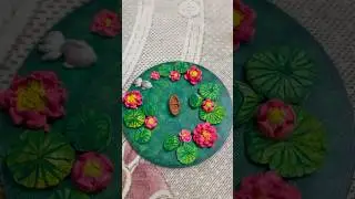 DIY Lotus pond on mdf board without resin🪷