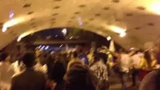 WYD R&iacute;o Tunnel chanting