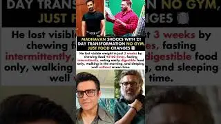 R.Madhavan Shocks With 21 Day Transformation With No Gym & Just Food Changes#rmadhavan#news