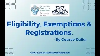 Eligibility, Exemptions, registrations for ICS Examination | Sea and Beyond