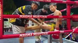 Ethan Brasselet Vs Petonechai : Muaythai fight 34,5kg Thailand