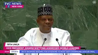 Vice President Kashim Shettima Addresses World Leaders At 79th United Nations General Assembl