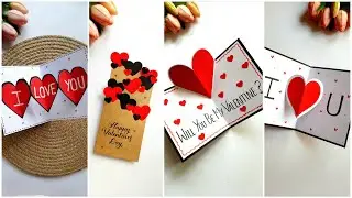 5 Beautiful DIY Valentine's Day Cards | Quick Handmade Valentine's Day Cards Ideas | Tutorial