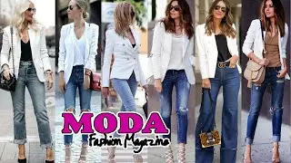 Moda 2021 /50 formas de combinar un Blazer Blanco /Tendencias 2021 /White Blazers Outfits Ideas