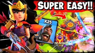 TH10 Queen Charge Hog Rider Attack Strategy | New Th10 Attack Strategy 2024 (Clash of Clans)