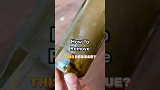 Remove sticker gum residue from the bottle easily!✅ no more stickiness! #alshihacks #diy #homehacks