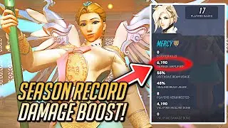 NEW Season High Damage Boosted! 😇 6k Damage Boost + 20k Healing - Mercy Gameplay Overwatch 2