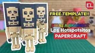 Los Hotspotsitos Paper Craft (Free Template) - Steal a Brainrot | Roblox | DIY