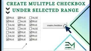 Excel: Multiple Checkboxs under different column/Row within Minute