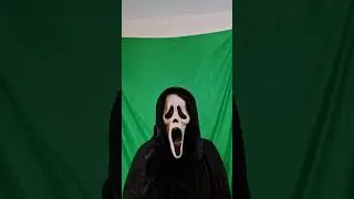 Me as ghostface scream 2 doing all lines with new mask take 2 just green screen