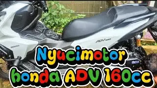 Cuci motor honda ADV 160cc suasana pelosok desa perkampungan