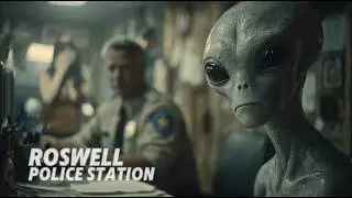Roswell Police Station 1976 - Aliens and UFOs is a part of everyday life In Roswell. Sci-fi comedy