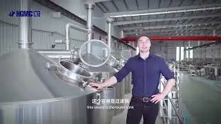 2000L beer brewing equipment display