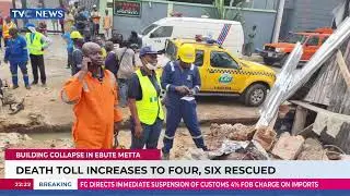 Building Collapse in Ebute Metta: Death Toll Increases To Four, Six Rescued