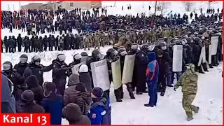 Hundreds of police have been deployed against protesters&nbsp;in&nbsp;Russia