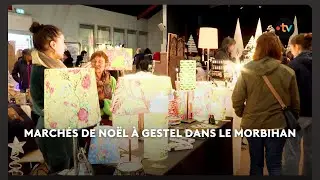March&eacute;s de No&euml;l : les premiers march&eacute;s sont install&eacute;s, comme ici, &agrave; Gestel dans le Morbihan