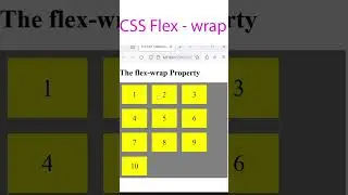 CSS Flex-wrap property #css #flex #frontend #shorts