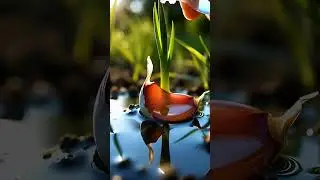 Garlic Comes to Life in Nature 🌱😱 Stunning Growth Timelapse#GarlicGrowth#PlantTimelapse