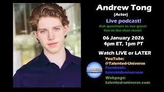 Andrew Tong - (Actor, 'The Prince's First Love', 'Loving my Brother's Best Friend'), joins us live.