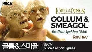NECA Gollum & Smeagol 1/4 Scale Action Figures / 네카 골룸, 스미골 / The Lord of The Rings