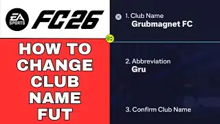Как изменить название клуба в FC 26 Ultimate Team