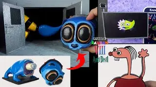 ESCULPIENDO a Diorama de BRUSHISTA, ASISTENTE BITTERGIGGLE, OONY BALLOONY con Plastilina - GoBB 8