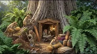 Indian Monkeys Build a Luxury Underground Shelter Isolated from the Outside World (4K)