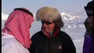 B&oslash;rge Ousland meet Ibrahim Sharaf on the North Pole