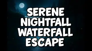 Serene Nightfall Waterfall Escape &ndash; Relaxing Music with Tranquil Water Sounds