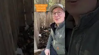 Top 5 Brown Compost Materials #shorts #homestead #idaho #offgrid #garden #gardening #farming