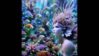 🌊 Enchanting Underwater Realm: Vivid Marine Life and Ethereal Mermaid goddesses 🧜&zwj;♀️🐠 #animation