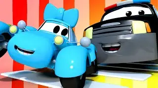 Police car for kids -  Stop, look and listen - Car Patrol in Car City !