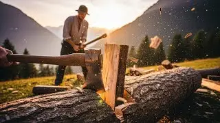 Preparing [WINTER FIREWOOD] & Roof Repair, Raising Livestock – Abundant Mountain Life